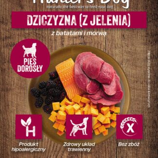 Dziczyzna (z jelenia) z batatami i morwą