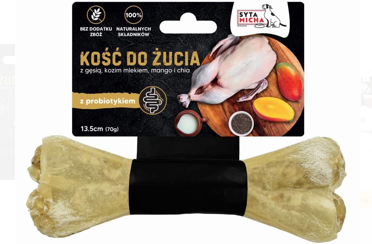 Kość do żucia dla psa z probiotykiem 13,5 cm